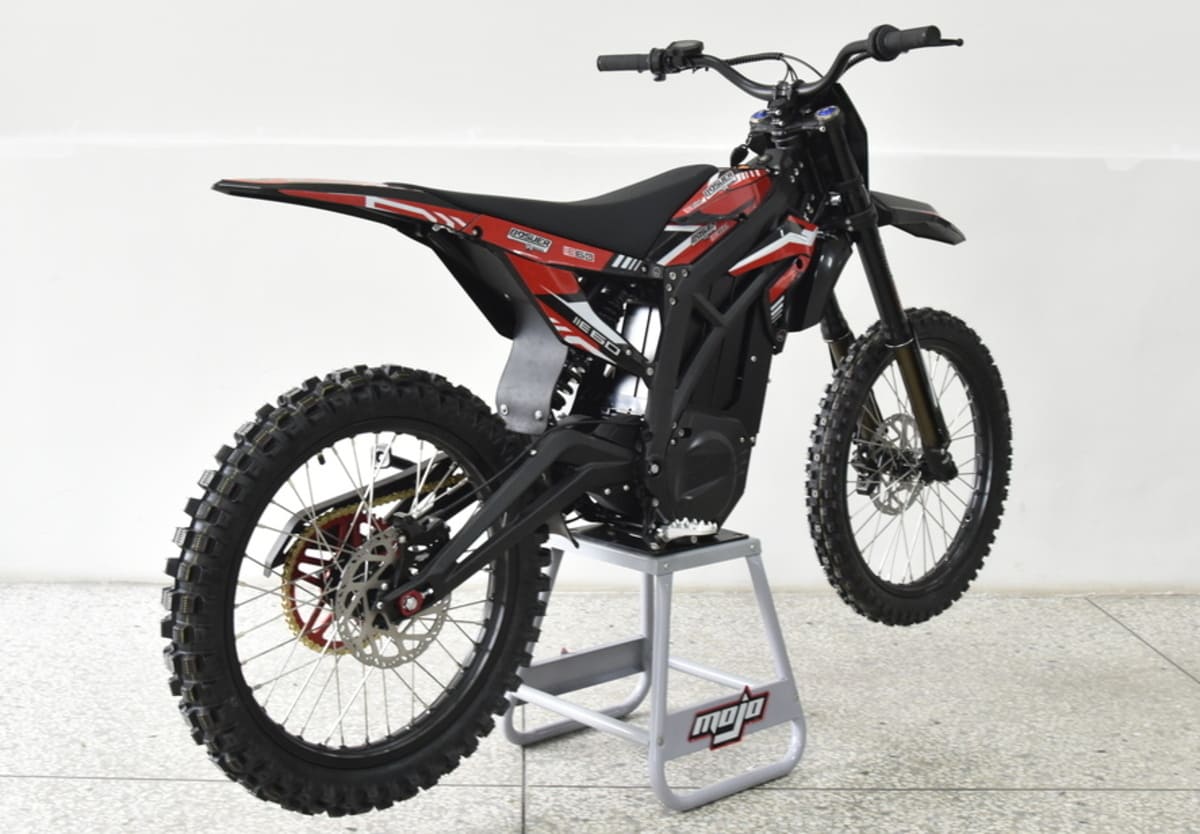 View of a typical electric dirt bike